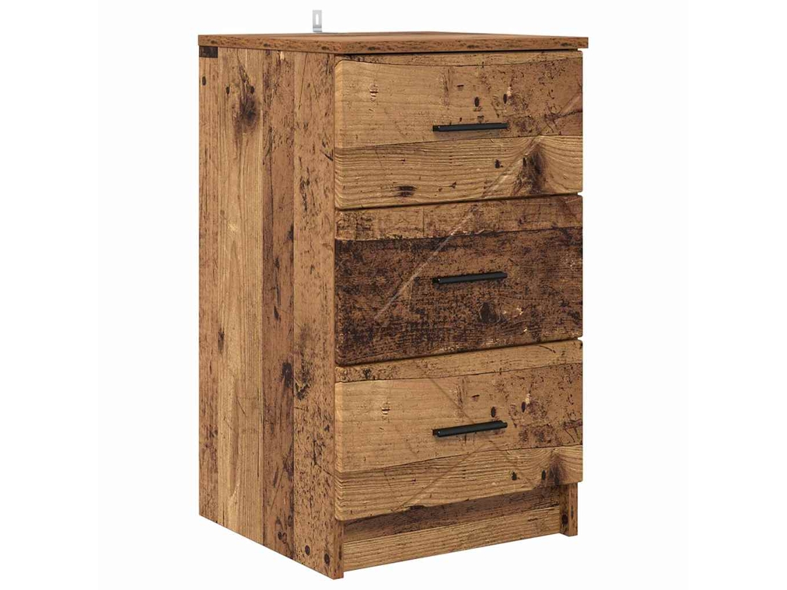 Maison Exclusive - Armario De Noche Con Cajón Madera Vieja 38 X 38 X 66 Cm