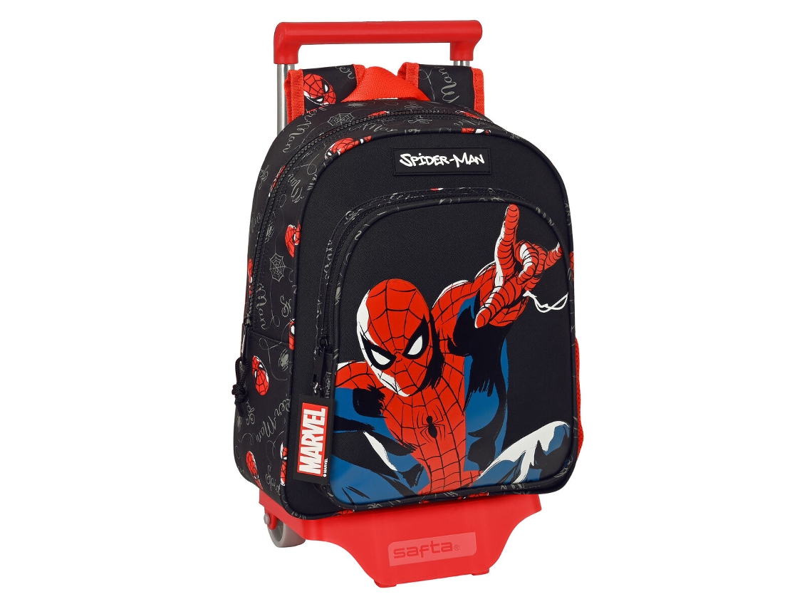 Mochila Trolley 3D SPIDERMAN Hero Negro (27 x 33 x 10 cm)