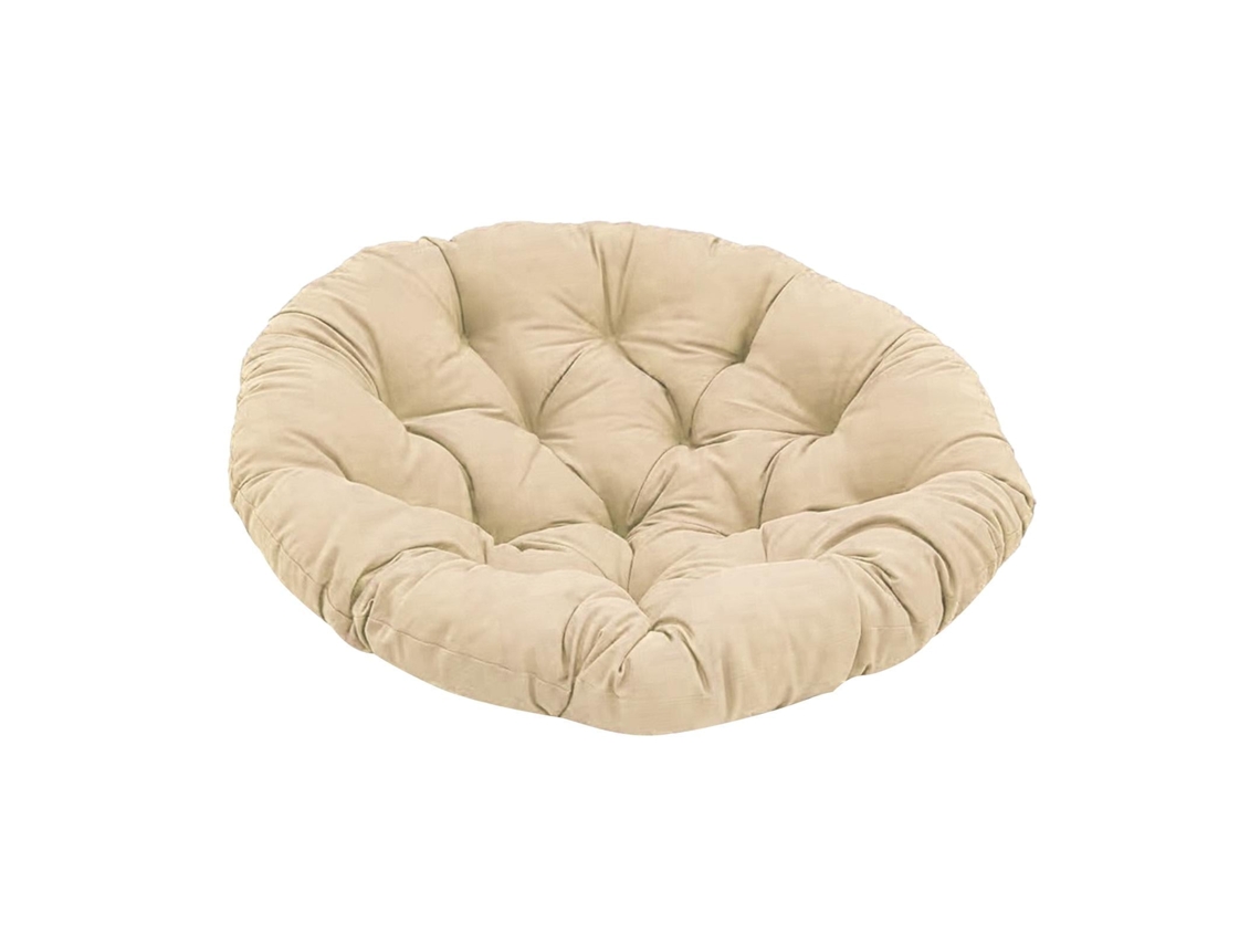 FNINIJEDE Almofada Redonda Para Cadeira De Exterior Khaki 20 Polegadas, Lavável