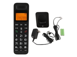 Teléfono Inalámbrico Para El Hogar (botones Grandes, Identificador De Llamadas, Altavoz, Enchufe Estadounidense)