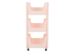 Carrito de almacenamiento de gran capacidad, engrosado, con ruedas bloqueables para libros, juguetes, botellas de condimentos, 3 levas