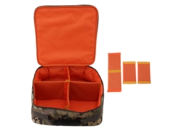 Mala De Armazenamento De Equipamentos De Pesca Com 4 Compartimentos Ajustáveis Capacidade Grande Padrão Camuflagem Cp