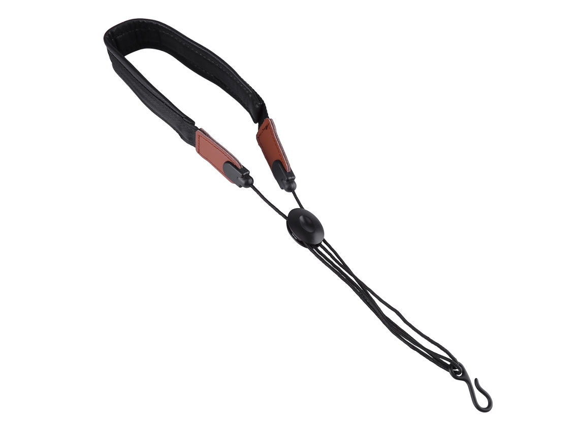 Correa de cuello universal ajustable de PU suave con gancho de metal para saxofón