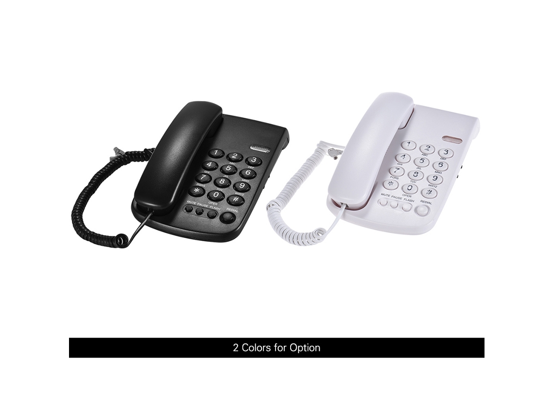 Teléfono Portátil Con Cable Con Funciones De Pausa/rellamada/flash/silencio, Modelo Fijo Para Montaje En Pared Para El Hogar, La Oficina, El Hotel Y El Centro De Llamadas.