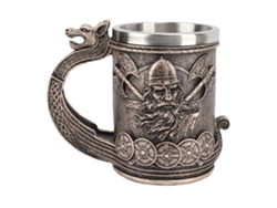 Taza Vikinga Vintage Con Revestimiento De Acero Inoxidable 304, Gran Capacidad Para Cerveza Y Café.
