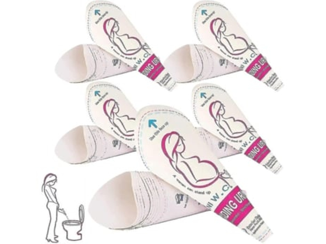 Dispositivo de orina desechable para mujeres, 50 unidades, embudo de beso para mujeres, embudo urinario portátil para mujeres, 5 Panoona