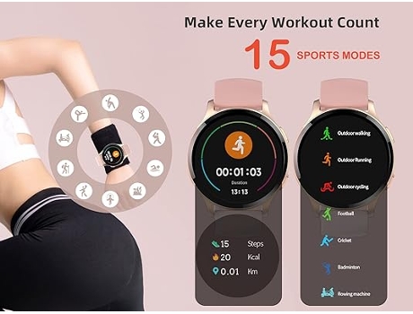 Smart Watch de alta definición con pantalla grande de 1,45 pulgadas, reloj inteligente de fitness, llamadas BT, asistente de voz AI, monitor de rit...