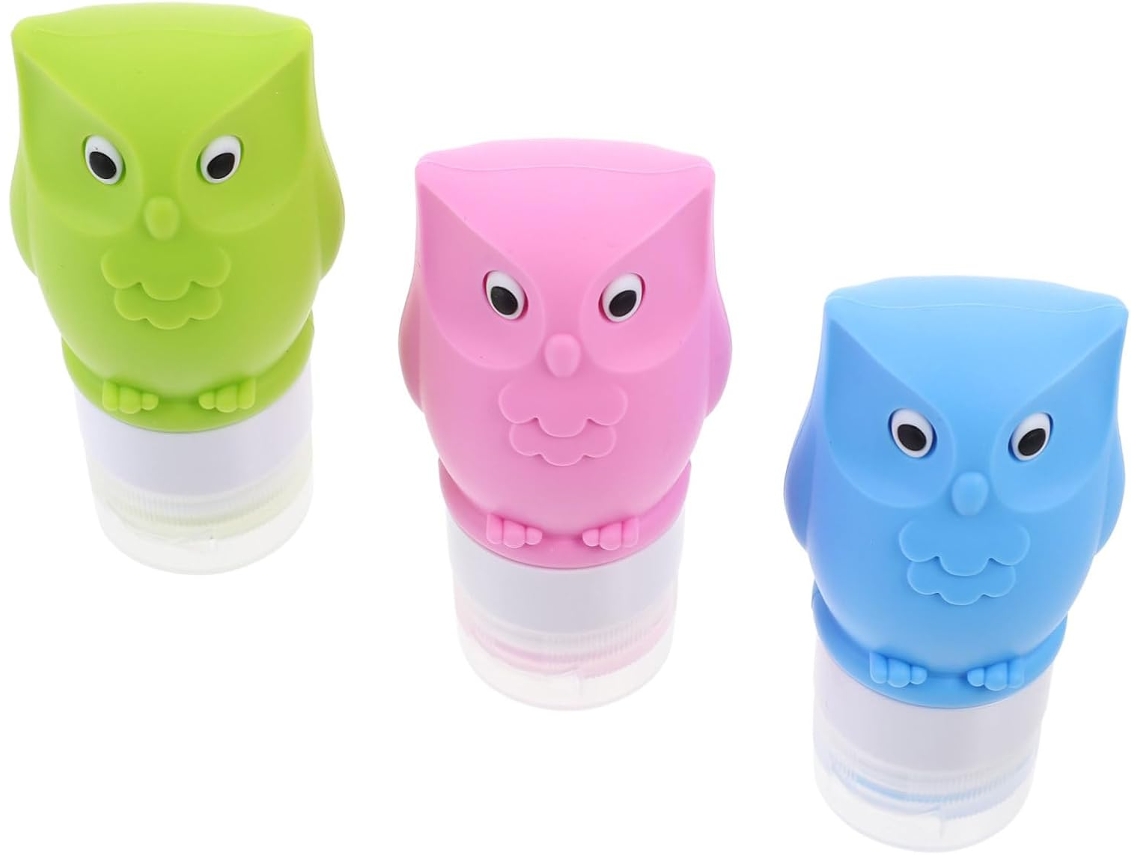 9pièces Frascos De Voyage Silicona Contenants Cosmétiques Recargables Azul Rosa Verde Pour