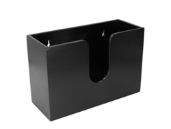 Dispensador De Toallas De Papel De Bambú 29x19x11.5cm Negro Pared/mesa Cocina Baño