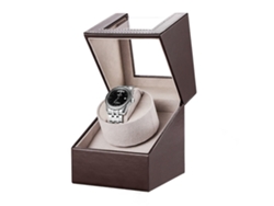 Reloj Winder Movimiento De Reloj Automático Silencioso Con Opción De Batería Marrón Veanxin