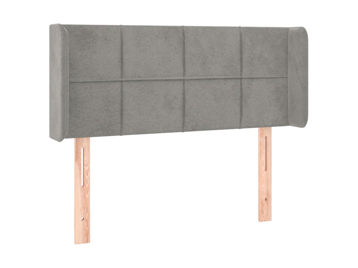 Maison Exclusive - Cabecero De Terciopelo Gris Claro 83x16x78/88 Cm