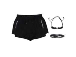 Conjunto de bañador para hombre 2026rebe con gafas de natación y estuche, talla XXL (65-75 kg).
