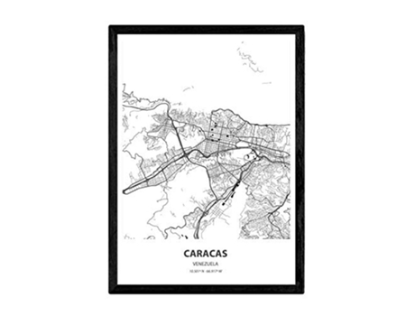 Poster NACNIC Mapa de Caracas Venezuela (A3)