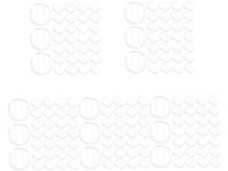 Nuobesty 250 Tapones Para Los Oídos De Silicona Transparente Con Soportes Antideslizantes Para Pendientes