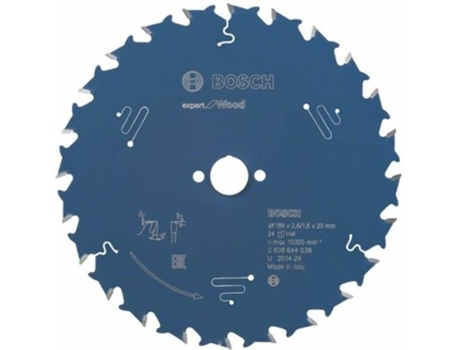 Disco de Sierra Circular BOSCH Expert para Madera 184x20x2.6 mm - 24