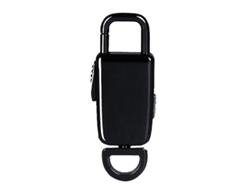 Mini llavero grabador de voz con micrófono, memoria USB de 4 GB Yizhood (negro)