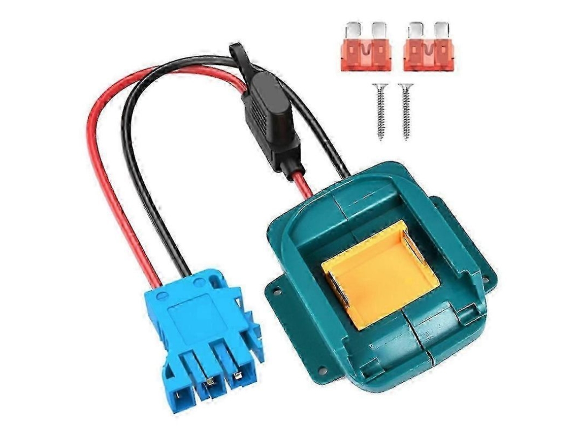 Adaptador Para Batería Makita Lxt De 18 V Con Conector Y Fusible Para Peg-perego Power Wheel 2025 De 12 V