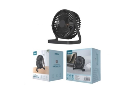 MAYOU Mini Ventilador Usb 2 Velocidades Sd2138 Negro