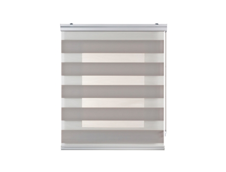 Estor Noche y Día Plus com Acabados de Aluminio STORESDECO (250 x 120 cm - Gris )