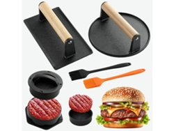 Kit de prensa antiadherente para hamburguesas Yunzii de 5 piezas