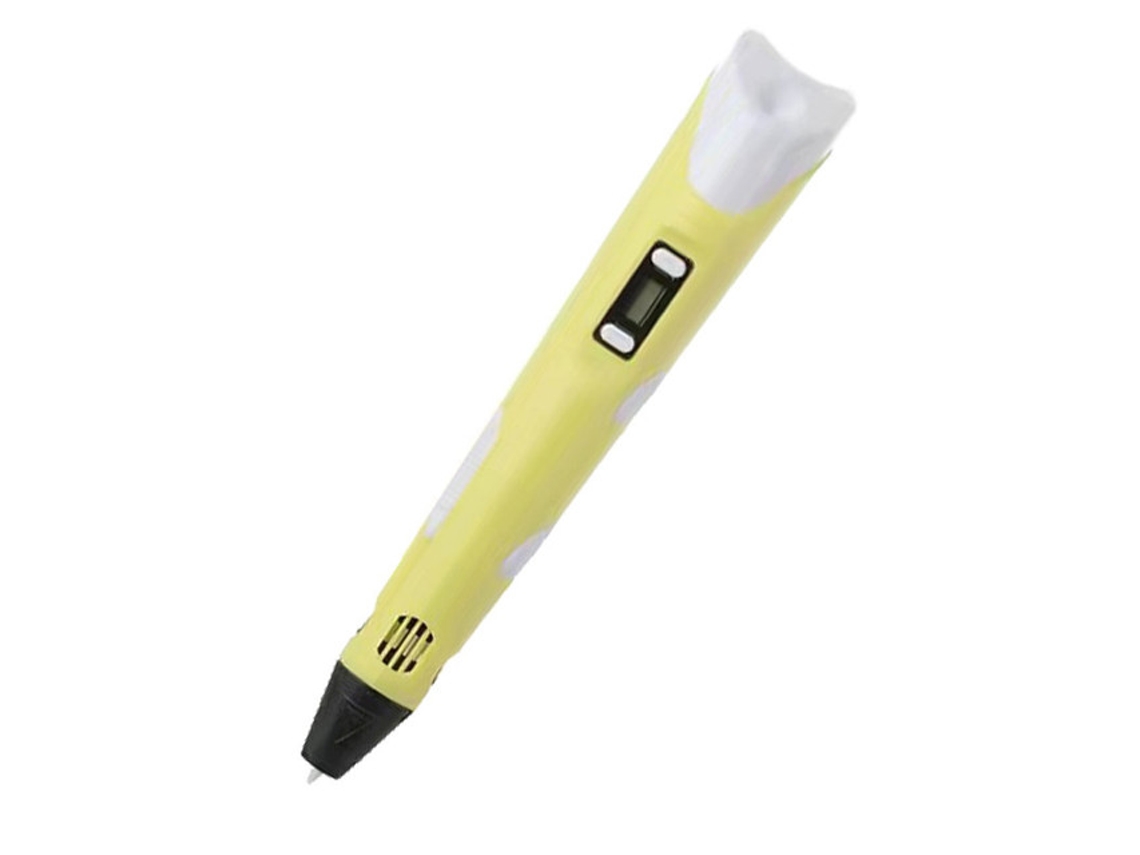 Bolígrafo inteligente 3D SZSMART de Plumas impresas El cable USB de Juguete Interactivo 3M x 3 colores PLA/ABS - Amarillo