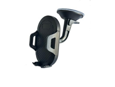 Soporte Ajustable Smartphone Coche Parabrisas WOW Plástico Negro