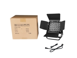 Foco LED de pared, ángulo ajustable, modos de control versátiles, resistente al agua, 24 x 18 W, enchufe europeo (OEM)
