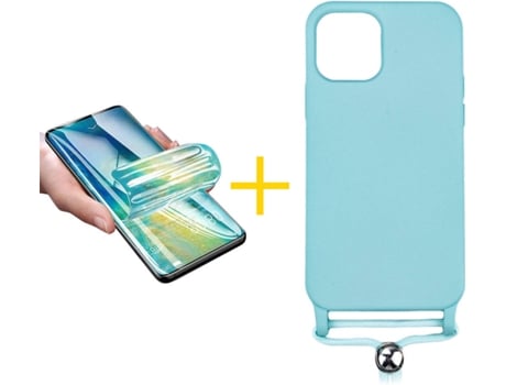 Carcasa + Protector de Pantalla para iPhone 11 Pro Max ACCETEL Verde Agua