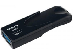 Pen USB PNY Attaché (128 GB - USB 3.1 - Negro)