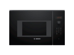 Microondas empotrado individual bosch ser4 bfl523mb1f negro 7 programas automáticos 38,2 x 59,4 x 31,7 cm siemens
