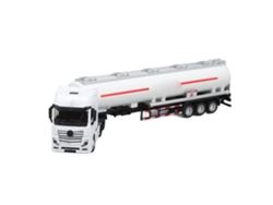 Camión Cisterna Blanco A Escala 1:50, Juguete, Vehículo De Transporte, Modelo De Camión Para Niños. Regalo Ideal.