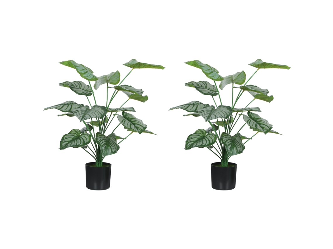 Plantas Artificiales Decorativas 65 Cm Plantas Artificiales Con Maceta Y Hojas Para Interior Verde