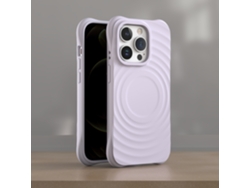 (morado, Iphone 15) Funda Magnética Para Iphone, Cobertura Total Con Silicona Líquida.