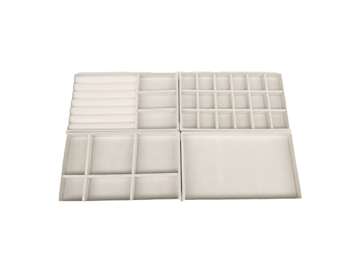 Caja de joyas de 4 piezas, con divisiones Kofihety