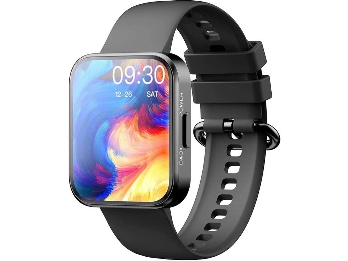 Reloj inteligente para mujer de 1.71 pulgadas, monitor de frecuencia cardíaca y sueño, IP68, 20 modos de entrenamiento, notificaciones de mensajes, iOS/Android, color negro Yizhood