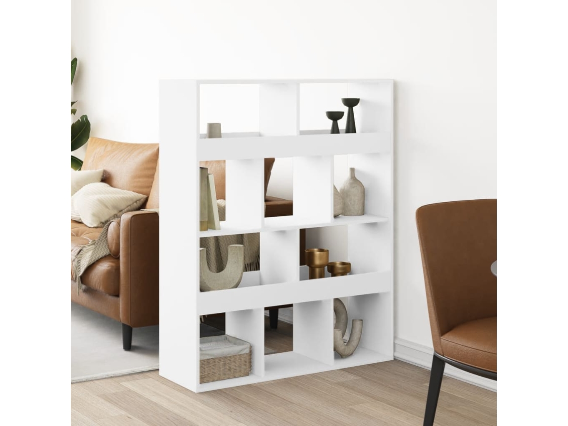 Biombo | 100 x 33 x 125,5 cm, madera blanca, WSD428362, Lovely Home