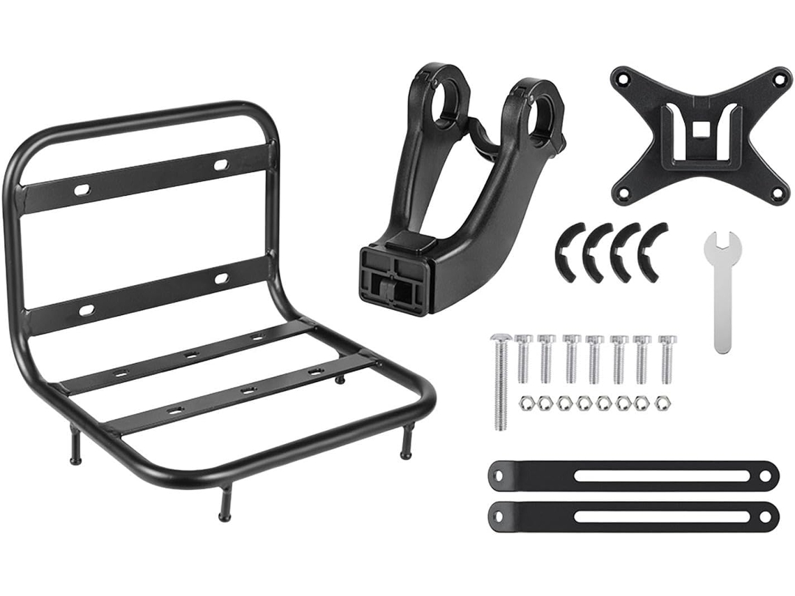 Portabicicletas Delantero Harilla, Capacidad De 15 Kg, Soporte Para Pizza, Bolsa Picnic Delantera Fácil