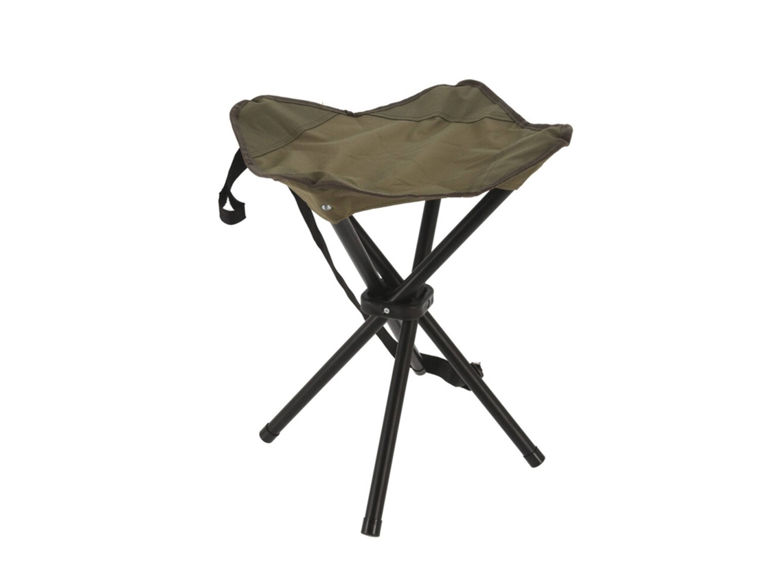 Banco Well Home con 4 patas plegables en acero y poliéster 33x33x40cm Wellhome