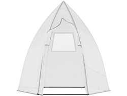 Mini Invernadero De Invierno Para Plantas Con Puerta Enrollable,protección Invernal Para Jardín/balcón,blanco,160x140x180 Cm