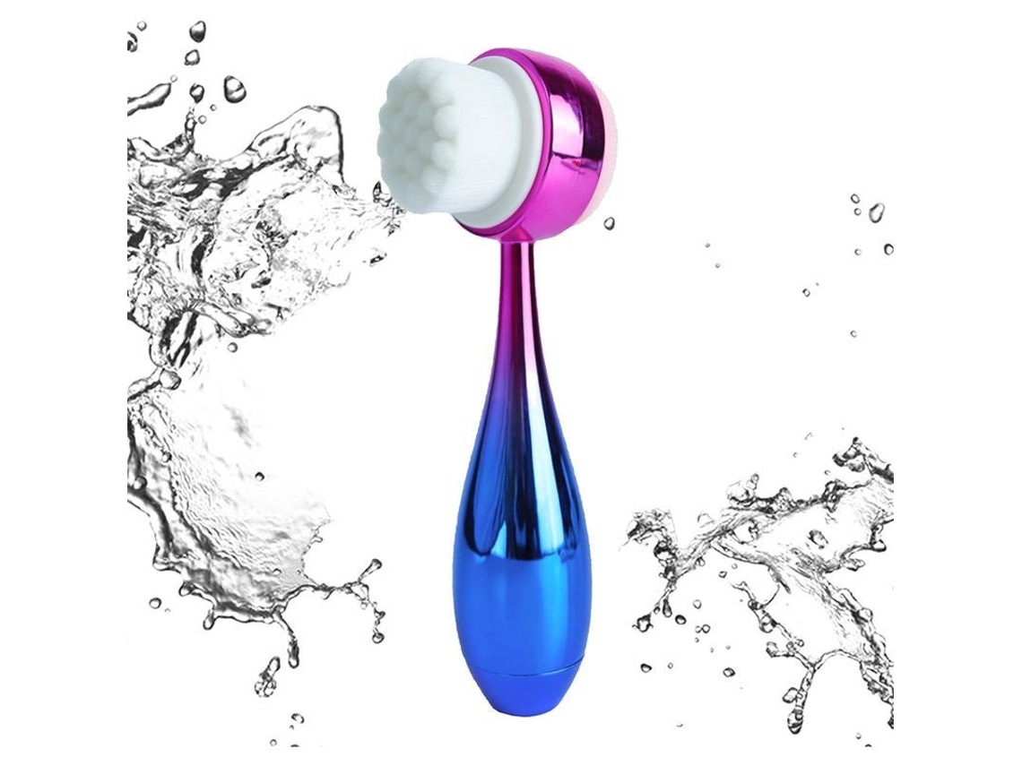 Cepillo Facial 2 En 1 Para Limpieza Y Exfoliación, Cepillo Manual 3d Azul Para Limpieza Facial Con Cerdas Suaves.