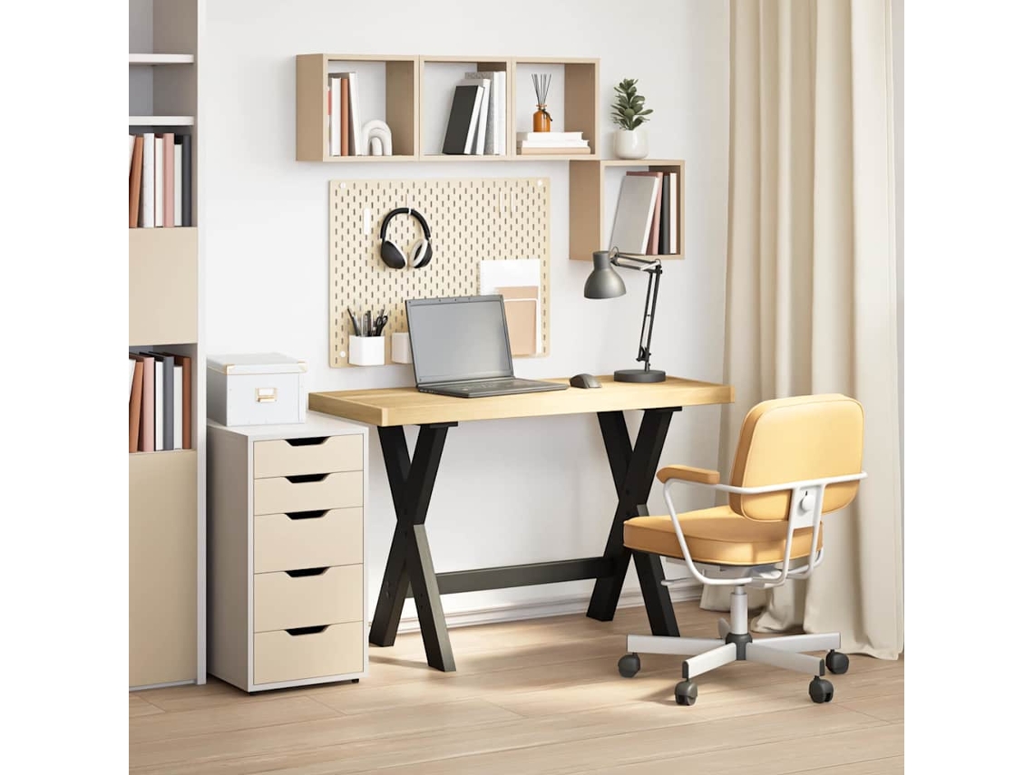Escritorio Noain con patas en forma de X 120x50x75 cm Pino macizo MAISON EXCLUSIVE