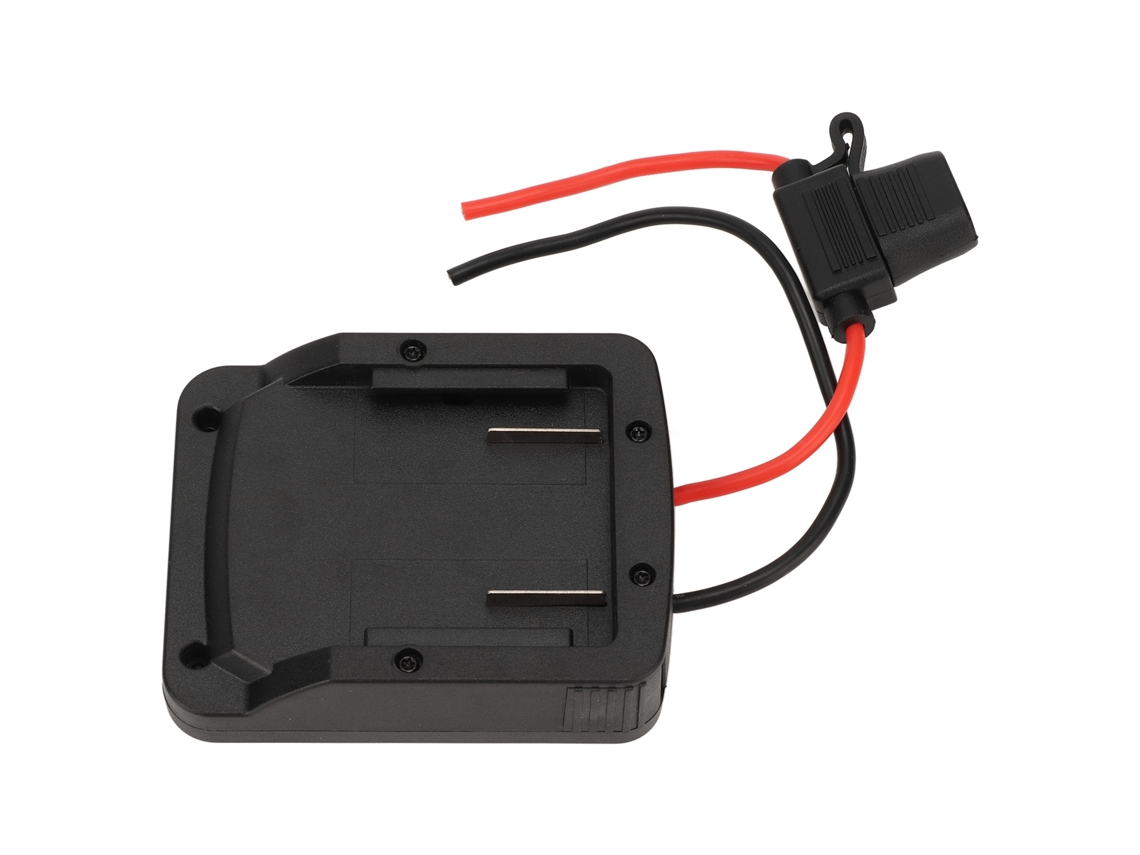 Adaptador de batería de litio 2026-as-18v con conector y portafusibles para herramientas eléctricas de 12v
