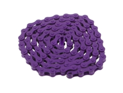 Cadena De Acero Para Bicicleta De Montaña, Diseño Morado Vibrante.