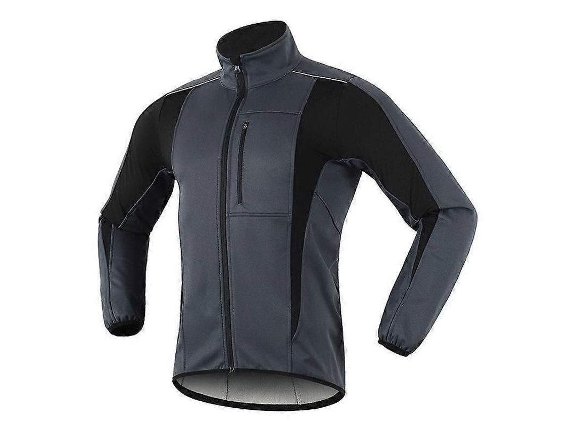 Chaqueta De Ciclismo De Invierno Para Hombre, Cálida, Impermeable Y Cortavientos, Con Forro Polar Y Mangas Largas.
