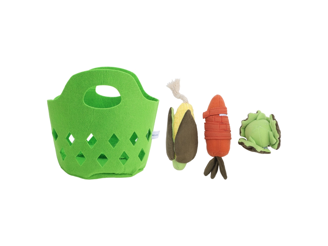 Conjunto De Juguetes De Peluche Suaves Con Forma De Vegetales Para Bebés Con Col Y Maíz Zanahoria