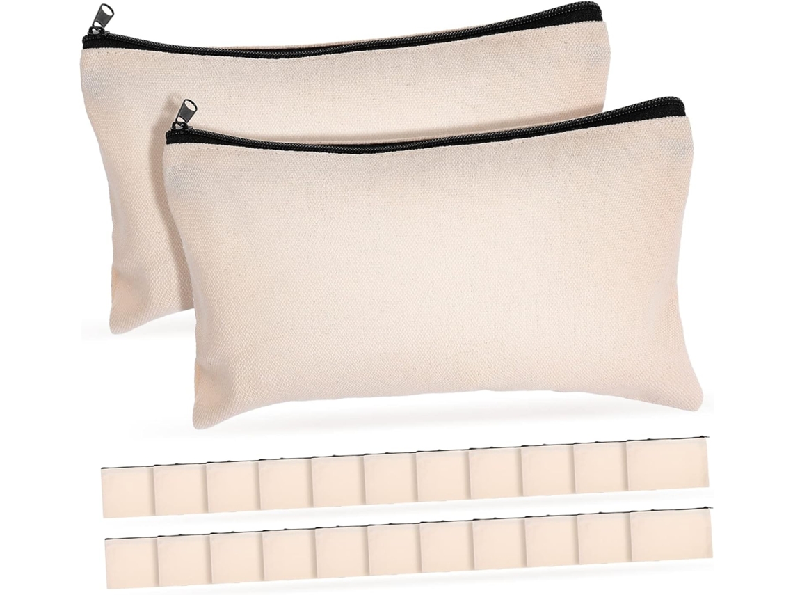 Estuches De Lona Con Cremallera Para 25 Lápices, Bolsas Portátiles Para Lápices, Organizadores De Viaje.