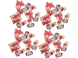 50 Pinzas Madera Navideñas Forma Cascanueces Especias Decorativas Miniatura Fotos Ideales Tarjetas Visita