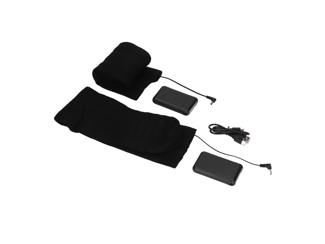 Calcetines calefactables con regulación de temperatura y recargables por USB para exteriores