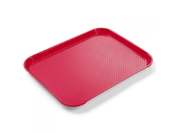 Bandeja pequeña roja de polipropileno para servir comida rápida HENDI 878712