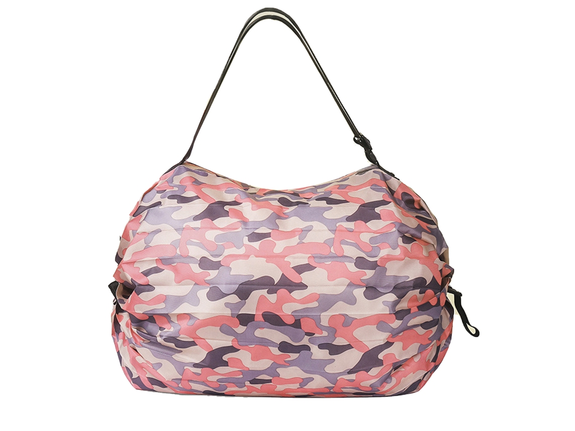 Bolsa de compras plegable de gran capacidad, tela Oxford, uso versátil, reutilizable.